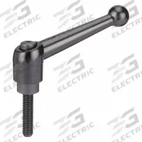 KIPP Adjustable Handle: Zinc w/ Steel Thread, 3/8"-16, 79 mm Lg (MPN K0116.3A41X20). Key specifications — Brand: KIPP.