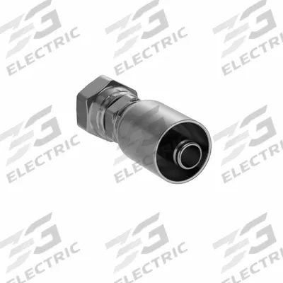Parker Hydraulic Crimp Fitting: Steel x Steel, Straight, -8 For Hose Dash Size - Parker Crimp Hydraulic Hose Fittings with JIC Connection