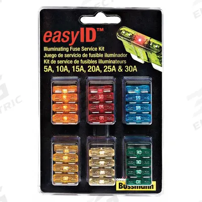 BUSSMANN Fuse Kit: Includes Series ATC-ID, Automotive Fuses - Automotive & Fleet Fuse Kits