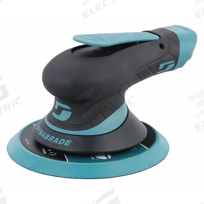 DYNABRADE Air Orbital Sander: 6 in Disc, Hook and Loop, 3/16 in Orbit, Non-Vacuum - Non-Vacuum Random Orbital Sanders