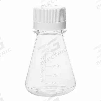 APPROVED VENDOR Plastic Flasks: Erlenmeyer, PETG, 125 mL, Sterile - Plastic Erlenmeyer Flasks