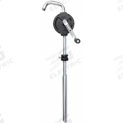 LINCOLN Hand Pump: Rotary Action, Pump with Spout, Cast Iron Housing, 10.67 oz per stroke - Rotary-Crank Drum Pumps