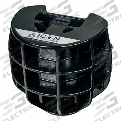 ALTOR LOCKS Coupler Lock: Black, Stainless Steel, Powder Coated - Coupler Locks