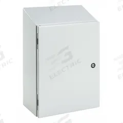 HOFFMAN Sloped Top Enclosure: 304 Stainless Steel, 30 in x 24 in x 12 in, NEMA 12/3R/4/4X, Hinged (MPN CSD302412SSST). Key specifications — Brand: HOFFMAN; Closure Method: 1/4-Turn Latch; Enclosure Material: 304 Stainless Steel; Knockouts: Not Included.