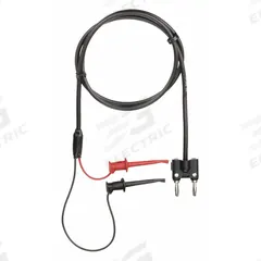 APPROVED VENDOR Test Leads: Black Electrical Current Color, Mini Clip, Double Banana Plug, 3 ft Lg (MPN 5TXD5). Key specifications — Brand: APPROVED VENDOR.