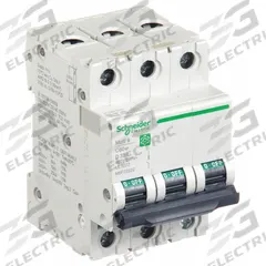 SCHNEIDER IEC Supplementary Protector: 32 A Amps, 14kA at 240V AC, Screw Clamp, C60SP (MPN M9F23332). Key specifications — Terminal Connection: Screw Clamp; Series: C60SP; AC Voltage Rating: 240/415/440V AC; DC Voltage Rating: Not Rated; Max. AIR Rating: 14kA at 240V AC; Brand: SCHNEIDER.