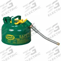EAGLE Type II Safety Can: For Use With Oil, 2 1/2 gal Capacity, Includes 5/8 in OD Hose, Green (MPN U226SX5G). Key specifications — Brand: EAGLE.