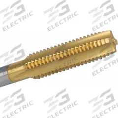 CLEVELAND Straight Flute Tap: 1"-12 UNF, H4 / 2B, 4 Flute, Plug Chamfer, TiN Coated High Speed Steel (MPN C55154)