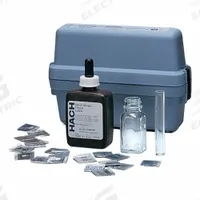 HACH Chloride Test Kit: Chloride, 5,000 to 1,00,000 mg/L Cl⁻/500 to 10,000 mg/L, 5000 mg/L/500 mg/L (MPN 208601). Key specifications — Includes: (2) Reagents; Range: 5,000 to 1,00,000 mg/L Cl⁻; Sensitivity: 5000 mg/L; Test Parameters: Chloride.