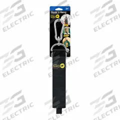Hook-and-Loop Cable Strap,Polypropylene (MPN 100-HNH-24BL). Key specifications — Brand: WRAP-IT STORAGE; Material: Polypropylene; Color: Black; Max. Bundle Dia.: 3.5 in.