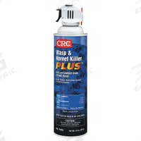 CRC Wasp and Hornet Killer: For Use On Flying Insects, Trigger Spray Bottle, 14 oz Container Size (MPN 14010). Key specifications — Brand: CRC; Container Type: Trigger Spray Bottle; DEET Concentration: DEET-Free; Form: Liquid; Indoor/Outdoor Use: Outdoor; Insect Group: Flying; Targeted Insects: Wasps.