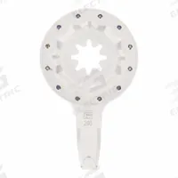 FEIN Oscillating Scraper Blade: 1/8 in Blade Wd, 2 7/8 in Blade Lg, Hooked, High Speed Steel (MPN 63903200210). Key specifications — attr1097478: High Speed Steel; attr1097483: Hooked; attr1097499: FEIN.