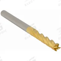 APPROVED VENDOR Square End Mill: Carbide, TiN Coated, 4 Flute, 1/4" Mill Dia, 1-1/2" LOC, 6" OAL (MPN 218-001026)