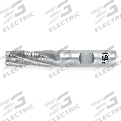 OSG Roughing End Mill: Cobalt, 4 Flute, 5/8" Mill Dia, 2-1/2" LOC, 4-5/8" OAL (MPN 4700700) - General Purpose Cobalt Roughing End Mills