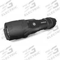 RAYOVAC Flashlight: 300 lm, 3 hr Run Time at Max. Brightness, 168 m Max Beam, 2 Light Outputs, Black (MPN ROVDIY3AAA1). Key specifications — Brand: RAYOVAC; Battery Requirements - Broad: Includes 3 AAA.