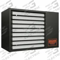 RE-VERBER-AIR Gas Wall and Ceiling Unit Heater: 200,000 BtuH Heating Capacity Input, Blower (MPN FA-200N). Key specifications — Fuel Type: Natural Gas; Combustion Type: Separated; Brand: RE-VERBER-AIR; Fan Type: Blower; Gas Connection Size, Gas Connection Type: 1/2 in NPT; Overall Dimensions - H x W x D: 27 in x 40 in x 20 in.