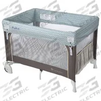 FOUNDATIONS Play Yard Crib: 40 1/4 in Overall Lg, 28 1/4 in Overall Wd, 32 1/4 in Overall Ht, Khaki (MPN 1556287). Key specifications — Color: Khaki; Material: Nylon; Brand: FOUNDATIONS; Product Type: Play Yard Crib; Side Configuration: Mesh Side Rail.