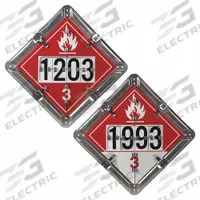 JJ KELLER DOT Container Placard: Various DOT Classes, 13 3/4 in x 13 3/4 in, 13 3/4 in Label Ht (MPN 3532). Key specifications — Brand: JJ KELLER; Message: Various DOT Classes.