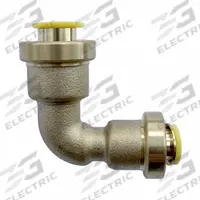 QUICKFITTING Push-Fit Elbow Fitting: 1/4 in OD x 3/8 in OD Size, Push-to-Connect x Push-to-Connect (MPN HV-ER-375250). Key specifications — Brand: QUICKFITTING.
