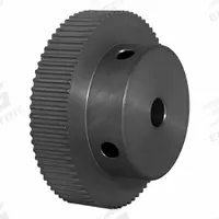 DAYTON Timing Pulley: Modified Curvilinear, Fixed, For GT Timing Belt Section, For 6 mm Belt Wd (MPN 72-2P06-6A3). Key specifications — Brand: DAYTON; Finish: Clear Anodized; For Belt Series: Powerhouse®.