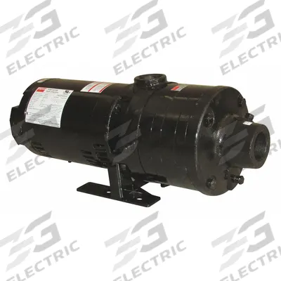 Dayton Booster Pump: 2 hp, Three Phase, 230/460V AC, 25 gpm Best Efficiency Flow - Horizontal Booster Pumps