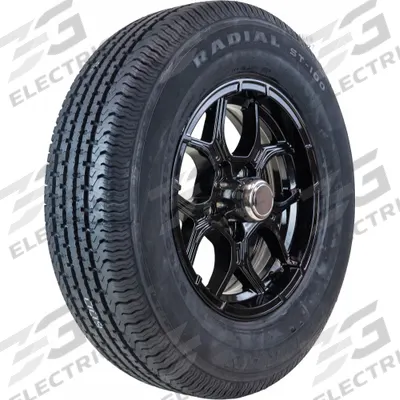 HI-RUN Trailer Tire Assembly: Street Tire and Wheel Assembly, ST205/75R15 Tire Size - Street Tire & Wheel Assembly