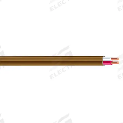 SOUTHWIRE Thermostat Wire: 20 AWG Conductor Size, 2 Conductors, 250 ft Overall Lg - Nonplenum-Rated Thermostat Wires