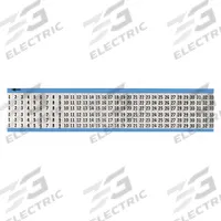BRADY Wire Marker: 1 to 33, Black on Silver, 825 Labels, Aluminum Foil, -40°F to 248°F, 25 PK (MPN AF-1-33-PK). Key specifications — Legend: 1 to 33; Label Material: Aluminum Foil; Brand: BRADY; Color: Black on Silver.