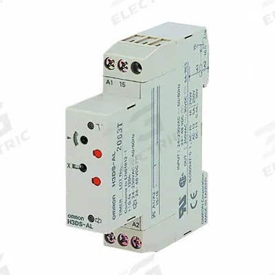 OMRON Timer: 24 to 230V AC/24 to 48V DC - DIN Rail-Mounted Relays