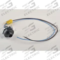 BRAD HARRISON External Thread Receptacle: 120070, 1/2"-14 Mounting Thread Size, 1 ft Wire Lg, 3 Pins (MPN 8R3006A18A120). Key specifications — IP Rating: IP67; Mounting Thread Size: 1/2"-14; Brand: BRAD HARRISON; Mounting Style: Panel; Series: 120070.