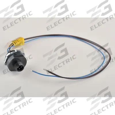 BRAD HARRISON External Thread Receptacle: 120070, 1/2"-14 Mounting Thread Size, 1 ft Wire Lg - Actuator & Sensor Receptacles