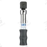 GEDORE Pre-Set Torque Wrench: Inch-Pound, Newton Meter, 9mm x 12mm Drive Size, 11 1/4 in Overall Lg (MPN 760-45). Key specifications — attr310211: 9mm x 12mm; attr310212: 115 in-lb to 575 in-lb; attr310215: Yes; attr324953: GEDORE.