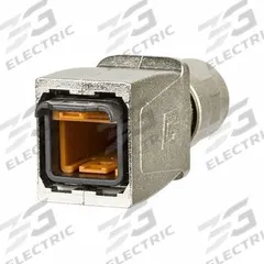 METZ CONNECT Plug Housing: Plug Housing, 1 Ports, Metal, IP65/IP6X/IPX7, -40°F to 158°F, Gray, Plug (MPN 14010850F0ME). Key specifications — Brand: METZ CONNECT; IP Rating: IP65; Product Type: Plug Housing; Color: Gray; Material: Metal; Compatible Inserts: OpDAT Industry 2LC Plug Insert; Housing Type: Plug.