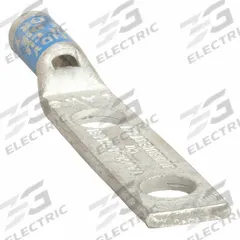 Compression Lug: For 6 AWG, Stranded Wire, 1/4 in Stud Size, Std, Copper Barrel (MPN YA6CL2TC14E1). Key specifications — Inspection Hole: Yes; For Wire Type: Stranded; For Wire Sizes: 6 AWG; Brand: BURNDY; Manufacturer Part Number: YA6CL2TC14E1.