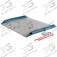 BLUFF Dock Board: 20,000 lb Load Capacity, 96 in Overall Lg, 84 in Overall Wd, Diamond Treadplate (MPN 20C8496). Key specifications — Material: Steel; Brand: BLUFF.