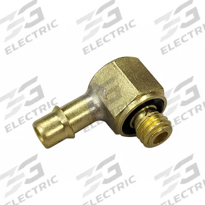 MEM-CO Barbed Fitting Elbow: 3/16 in Pipe x 5/32 in ID Size, MNPT x Barbed, Brass - Standard Brass Barbed Tube Fittings