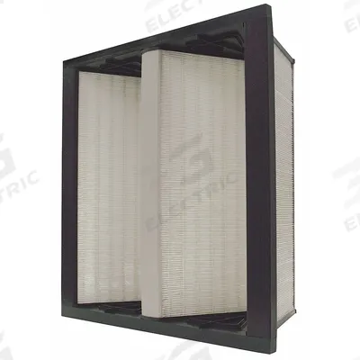 GRAINGER V-Bank Air Filter: 24 in x 24 in x 12 in, Fiberglass, Single Header - MERV 11 V-Bank Air Filters