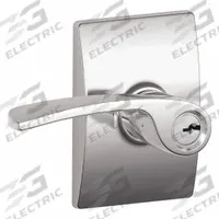 SCHLAGE Door Lockset: Office Lever Locksets, Chrome (MPN F51A MER 625 CEN). Key specifications — attr1024149: Not Ligature-Resistant; attr1011488: SCHLAGE; attr1024446: F81; attr1011524: No Message; attr1011506: Century; attr1011485: No; attr1059461: Bright Chromium-Plated : Brass.