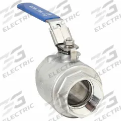USA INDUSTRIALS Manual Two-Way Ball Valve: 2 in, 304 Stainless Steel, Straight Valve Body, Two-Piece (MPN ZUSA-VLV-8). Key specifications — Brand: USA INDUSTRIALS; Handle: Locking Lever.