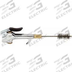 SPEEDAIRE Air Gun: Thumb-Lever Grip, Zinc, 1/4 in Female NPT, 1 Nozzle(s), Straight, Focused (MPN 52CF77). Key specifications — attr1328526: Zinc; attr1328500: Steel Brush; attr1328508: SPEEDAIRE; attr1328515: No; attr1328533: No.