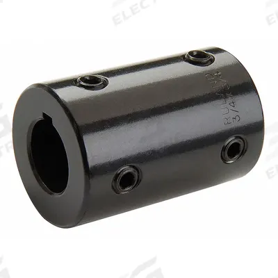 RULAND MANUFACTURING Rigid Shaft Coupling: 40 mm Bore Dia 1, 40 mm Bore Dia 2, Round Keyed - Set Screw Rigid Shaft Couplings
