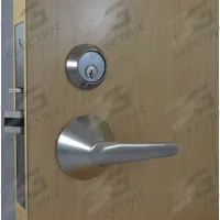 SECURITECH Door Lockset: Office Lever Locksets, Stainless Steel, Ligature-Resistant (MPN LSL-M25-PR1-630-LH). Key specifications — attr1024149: Ligature-Resistant; attr1011488: SECURITECH; attr1011524: No Message; attr1011506: LSL Lever; attr1011485: No; attr1059461: Satin Stainless Steel : Stainless Steel.