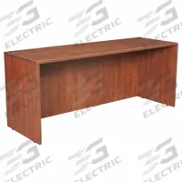 REGENCY Credenza: Melamine, Cherry, 0 Pedestals, 0 Drawers, 71 in Overall Wd, 29 in Overall Ht (MPN LDS7124CH). Key specifications — Desktop Material: Melamine; Includes Modesty Panel: Yes; Kit Product Type: Credenza Shell; Desktop Color: Cherry; Brand: REGENCY; Frame Color: Cherry; Frame Material: Melamine; Product Type: Credenza Shell.