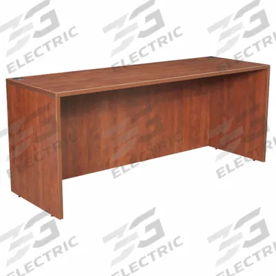REGENCY Credenza: Melamine, Cherry, 0 Pedestals, 0 Drawers, 71 in Overall Wd - Credenzas