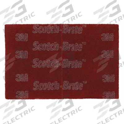 SCOTCH-BRITE Sanding Hand Pad: 6 in x 9 in, Aluminum Oxide, Very Fine, Maroon, 7447B Pro - General Purpose Surface-Conditioning Pads for All Surfaces