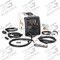 HOBART Multiprocess Welder: Multi-Handler 200, DC, MIG/Stick/TIG Pack (MPN 500578). Key specifications — Maximum Amperage (Stick): 200 A; Maximum Amperage (TIG): 200 A; Input Voltage (Nominal) (Merch - Table Column, Filters): 230V.