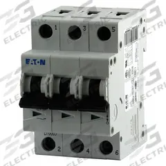 EATON IEC Supplementary Protector: 5 A Amps, 96V DC, 15kA at 240/415V AC, Lug, FAZ, 277/480V AC (MPN FAZ-D5/3). Key specifications — Terminal Connection: Lug; Series: FAZ; AC Voltage Rating: 277/480V AC; DC Voltage Rating: 96V DC; Max. AIR Rating: 15kA at 240/415V AC; Brand: EATON.