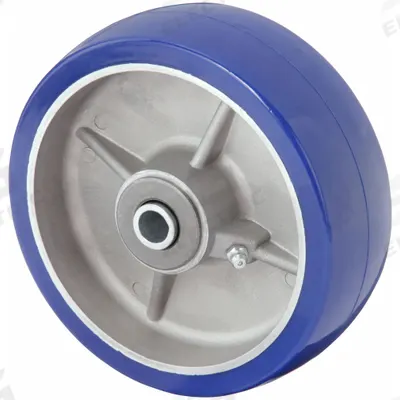 APPROVED VENDOR Caster Wheel: 6 in Wheel Dia., 2 1/2 in Wheel Wd, Polyurethane - Polyurethane Tread on Aluminum Core Wheels