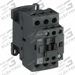 SCHNEIDER IEC Magnetic Contactor: Non-Reversing, 3 Poles, 3NO Contacts, 32 A, 24V AC Coil (MPN DPE32B7). Key specifications — Brand: SCHNEIDER; Integrated Surge Suppression: No.