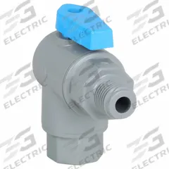 APPROVED VENDOR Manual Two-Way Ball Valve: 1/4 in, PVC, Angle, MNPT x FNPT, Full Port Ball Port (MPN 6570690). Key specifications — Brand: APPROVED VENDOR.